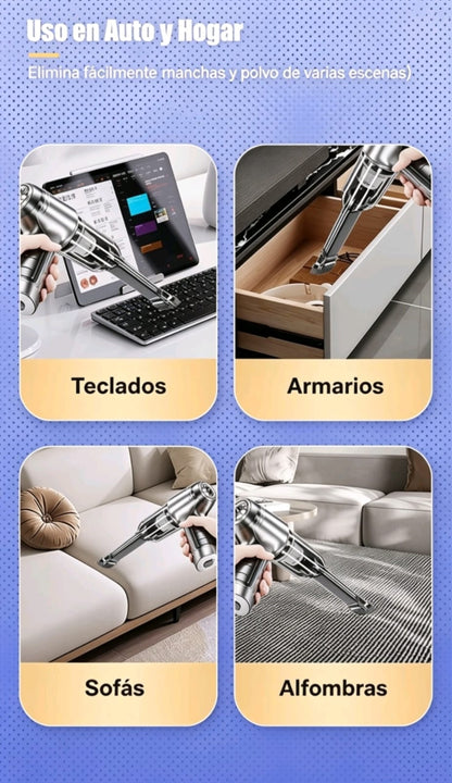 VortexVac™ Pro |Aspiradora con una potencia de 95000 PA, Limpieza Profunda en Segundos para Casa y Hogar
