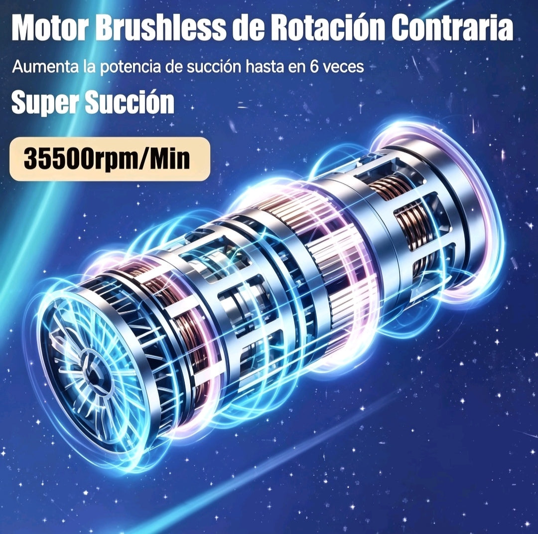 VortexVac™ Pro |Aspiradora con una potencia de 95000 PA, Limpieza Profunda en Segundos para Casa y Hogar