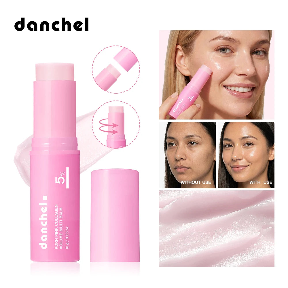 Collagen Moisturizing Cream Stick Hydrating Non-Greasy Instant Touch-Ups for Dewy Plump Skin Radiant Finish Korean Cosmetics